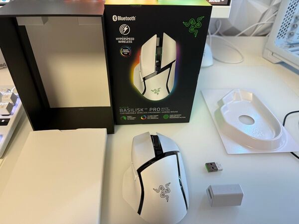 RAZER BASILISK V3 PROゲーミングマウス ホワイトエディション