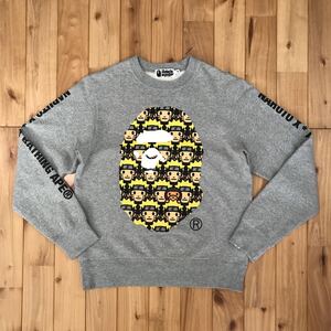 ★激レア★ NARUTO × BAPE ape head 長袖スウェット Mサイズ a bathing ape baby milo ナルト エイプ ベイプ アベイシングエイプ マイロ