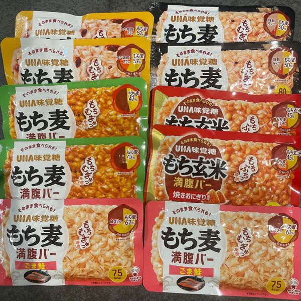 UHA味覚糖 もち麦満腹バー 10個 5種