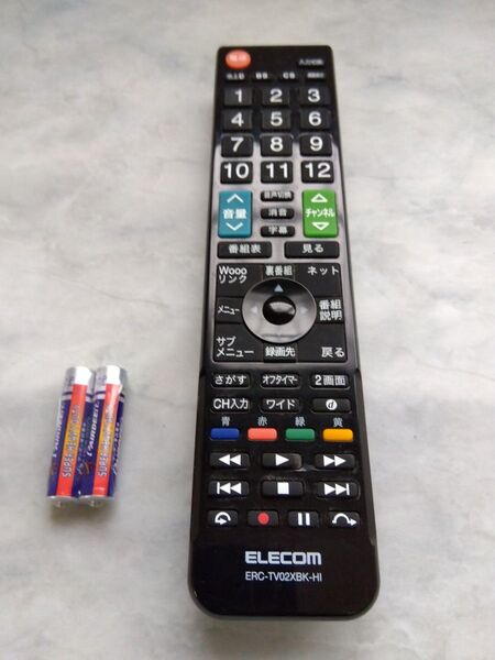 ELECOM ERC-TV02XBK-HI テレビ用リモコン