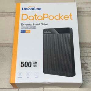 【新品未開封】UnionSine 外付けHDD 500GB 【ピンク】
