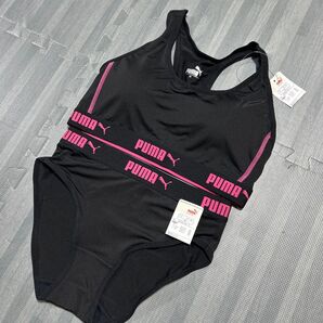 新品 PUMA ブラショーツset Mサイズ ブラックピンク 吸水速乾素材 スポーツブラ ハーフトップ