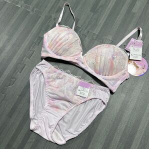新品 ブラショーツset ノンワイヤー Mサイズ ピンク ショーツセット