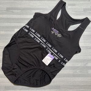 新品 S.JENNI ブラショーツset 165 ブラック 吸水速乾素材 スポーツブラ ハーフトップ