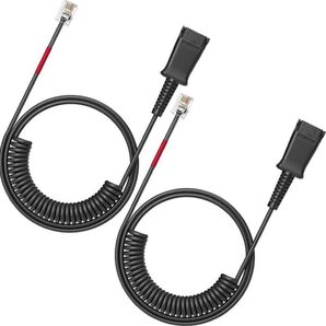 電話 延長ケーブル 電話機 受話器用 コード 固定電話RJ9電話線 二本