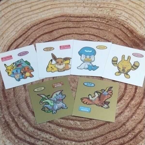 ポケモン デコキャラシール 6枚 ポケモンパン 第一パン