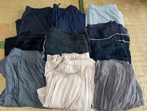 XL、 Lくらいのパンツ、ハーフパンツ、スカートのまとめ売り