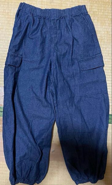 7 Closet デニムカーゴパンツ Lサイズ ブルー 紺色 しまむら
