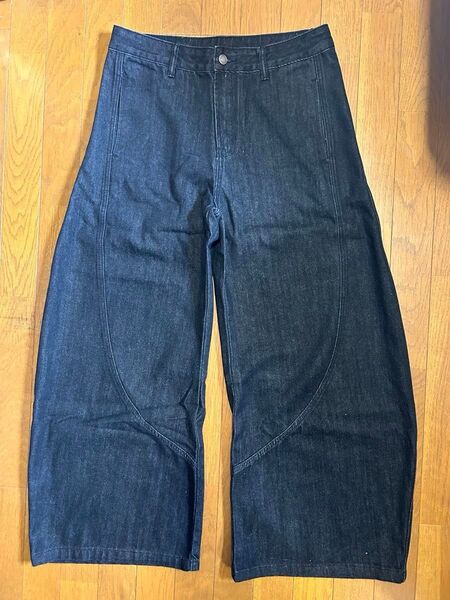 Used Black Baggy Curve Denim archive デニム ペインターパンツ ヴィンテージ