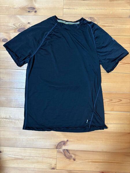 スマートウール メンズ メリノ150ショートスリーブTシャツ ブラックMサイズ
