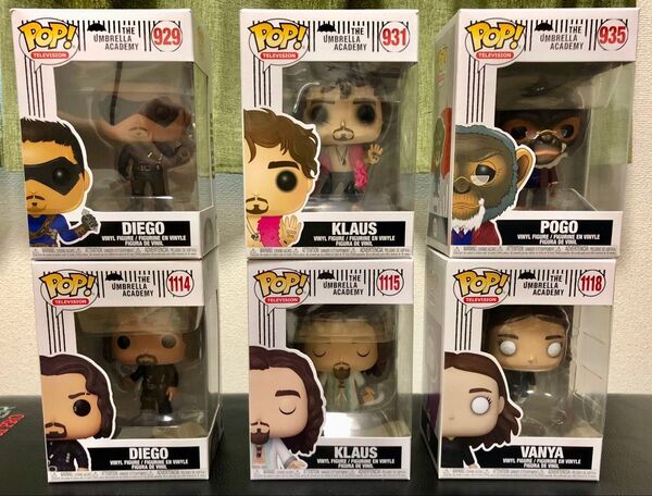 Funko Pop ファンコポップ アンブレラ・アカデミー 6体セット