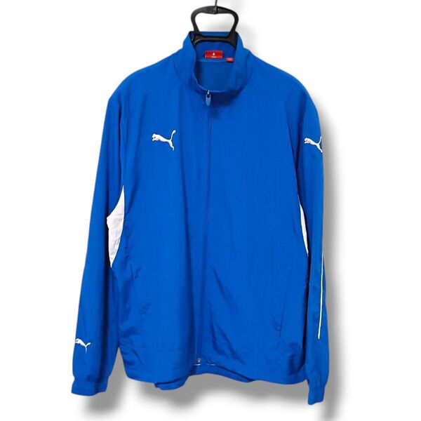 【正統派】PUMAプーマ ウインドブレーカー ブルー メンズ スポーツウェア M