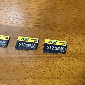 AGI 512GB マイクロSDカード microSD 3枚セット