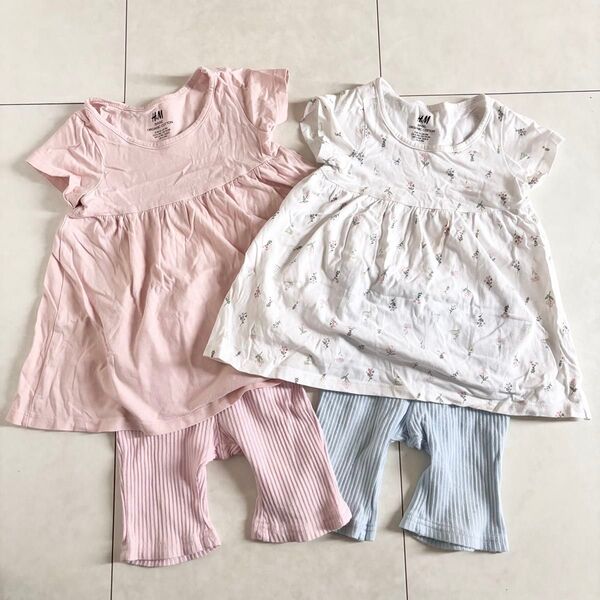 H&M パジャマ 70 80 女の子 夏