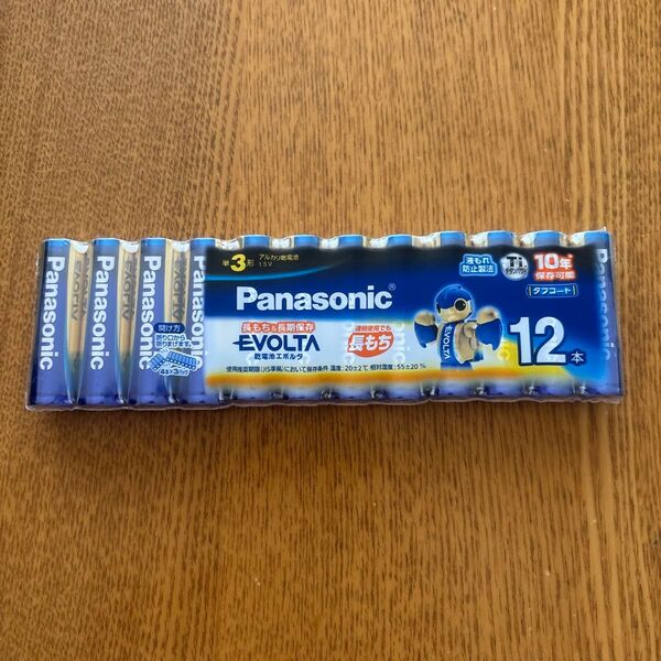 【新品/未使用】単3形 12本 パナソニック Panasonic エボルタ アルカリ乾電池(使用推奨期限:2032年)