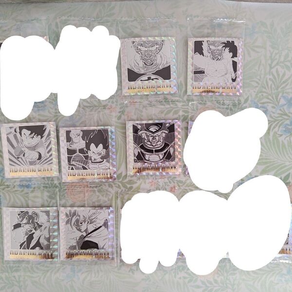 BANDAI ドラゴンボール40周年記念 オリジナルイラストレーションシール 7枚まとめ売り