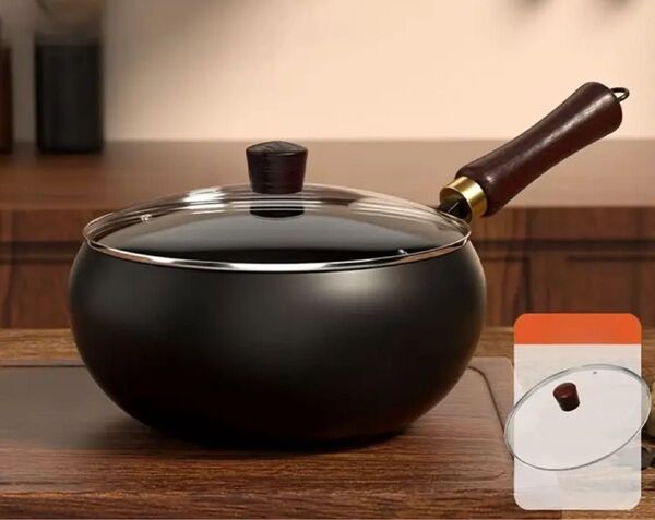 蓋つき 新品 中華鍋 焦げ付かない 鉄製 錆びない フライパン 化学コーティングなし 鉄分補給 軽量 取手がとれる 便利