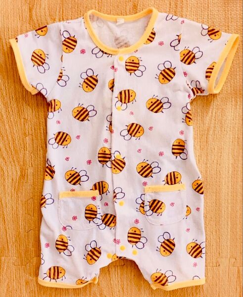 カバーオール ロンパース ベビー 赤ちゃん 乳児 幼児 はち かわいい 90cm
