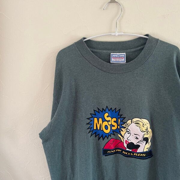 90s usa製 マリリン・モンロー イラスト Tシャツ グリーン Lサイズ