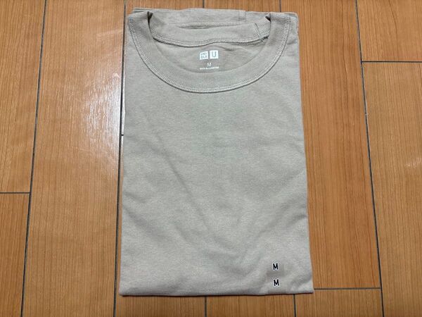 【新品未使用】UNIQLO ユニクロ クルーネックTシャツ ベージュ Mサイズ
