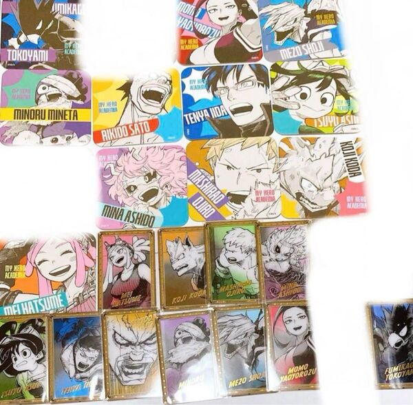 僕のヒーローアカデミア 1年A組 原画展 アートコースター クリアカード
