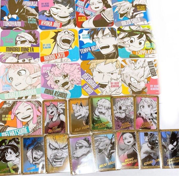 僕のヒーローアカデミア 1年A組 原画展 アートコースター クリアカード