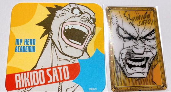 僕のヒーローアカデミア 砂藤力道 原画展 アートコースター クリアカード