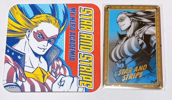 僕のヒーローアカデミア スターアンドストライプ 原画展 アートコースター クリアカード