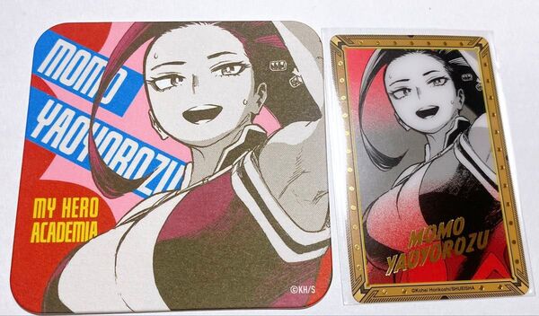 僕のヒーローアカデミア 八百万百 原画展 アートコースター クリアカード