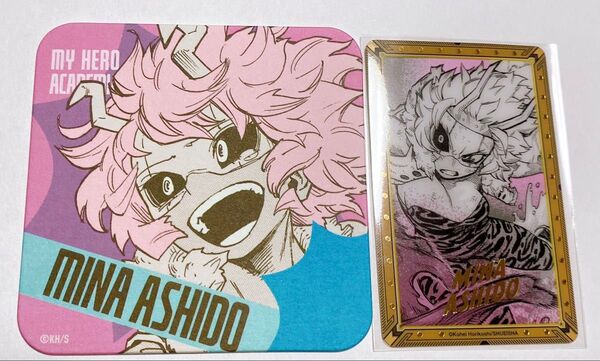 僕のヒーローアカデミア 芦戸三奈 原画展 アートコースター クリアカード