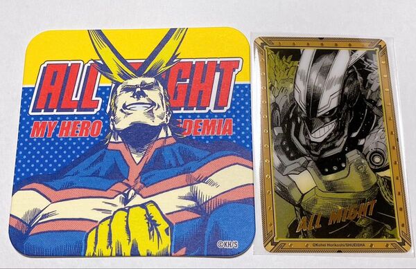 僕のヒーローアカデミア オールマイト 原画展 アートコースター クリアカード