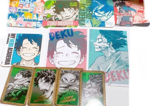 僕のヒーローアカデミア 緑谷出久 原画展 アートコースター ワンシーンカード クリアカード
