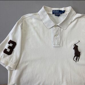 POLO by RALPH RUBEN ポロバイラルフローレン ポロシャツ 半袖 ビッグポニー 刺繍ロゴ ナンバー刺繍 XL