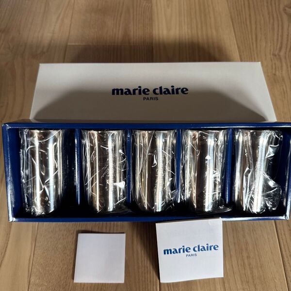 【未使用】marie claire/マリクレール グラスマリクレール/ステビアタンブラー (5個組) MC-301