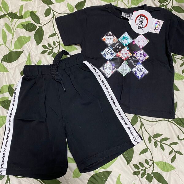 新品☆鬼滅の刃/柱/上下セット/パジャマ/ルームウェア/部屋着/半袖シャツ/Tシャツ/ズボン/パンツ/ハーフパンツ/ジャージ