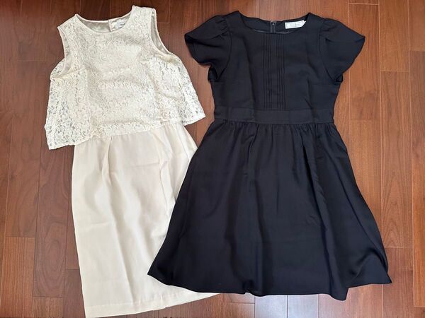 【使用品】 ワンピース Mサイズ Andemiu & Couture Brooch セット