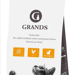 GRANDS グレインフリー チキン 成猫〜高齢猫対応 キャットフード 500g