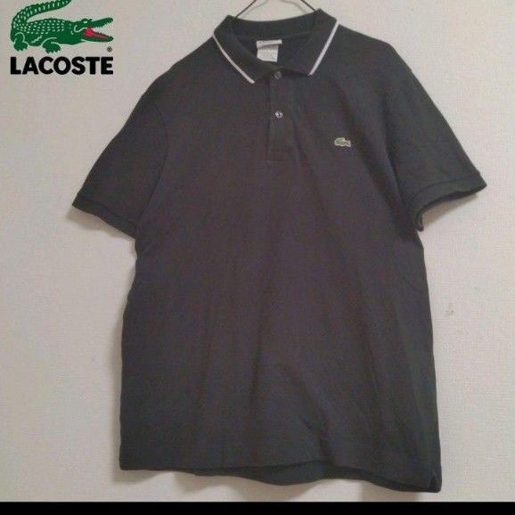 LACOSTE ラコステ 90s ロゴ刺繍 ポロシャツ DESIGND IN FRANCEmade in Peru
