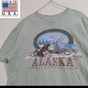 ビンテージ USA製 アラスカ スーベニア プリント 半袖 Tシャツ