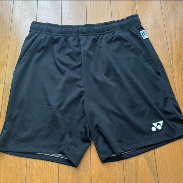 YONEX ヨネックス ニットストレッチ ハーフパンツ M 黒 ショートパンツ