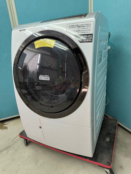 2020年製 日立 ドラム式洗濯乾燥機 洗濯11kg乾燥6kg AIお洗濯液体洗剤・柔軟剤自動投入 BD-SX110EL