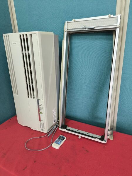 21年製 コロナ 窓用エアコンReLaLa 冷房専用 マイナスイオン装置付 主に5畳~8畳 CW-FA1821-W