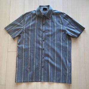 NIKE GOLF ナイキ ゴルフ バーティカル ストライプ SS グレー シャツ
