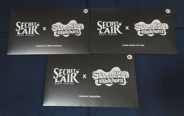 MTG Secret Lair x SpongeBob SquarePants Non-foil 未開封 3種 各1個