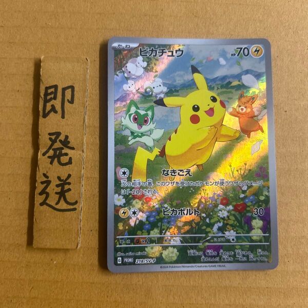 ピカチュウポケカの夏がキタ!プロモカードGetキャンペーン! PROMO SV-Pプロモカード 218/SV-P ポケモンカード