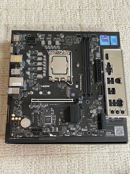 msi PRO B760M-E DDR4 マザーボード CPU i3-13100F メモリ16G 3点セット 動作品