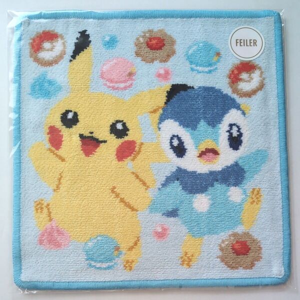 【新品未開封】フェイラー ポケモン コラボ ハッピースイーツ タオルハンカチ ピカチュウ ポッチャマ FEILER