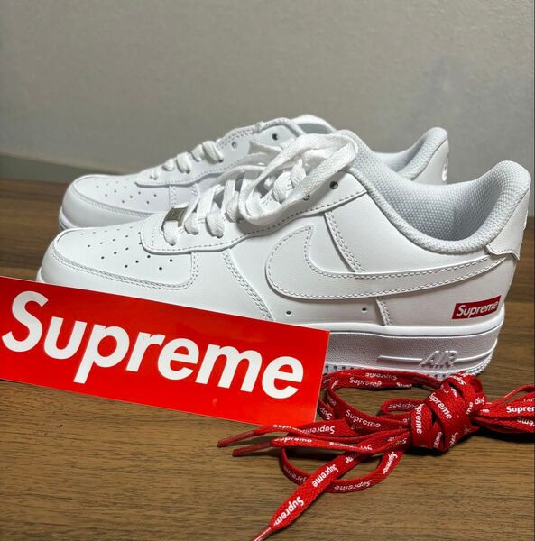 Supreme×NIKE Air Force1'07 LOW ホワイト 26.5cm