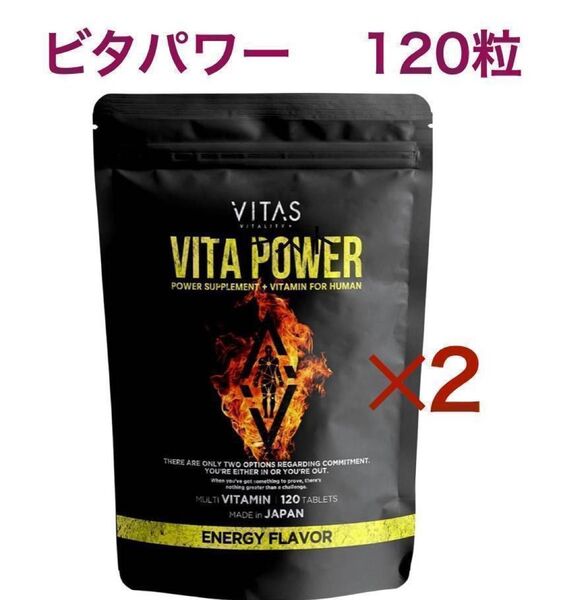 VITAS(バイタス)ビタパワー マカ 亜鉛 マルチビタミン 120粒×2袋