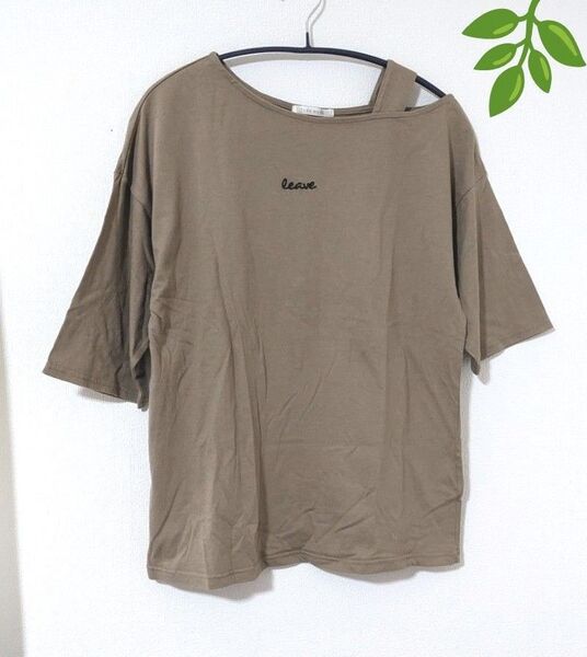 【TERA WEAR】 アシンメトリーTシャツ カットソー 半袖 Mサイズ テラさん×しまむらコラボ